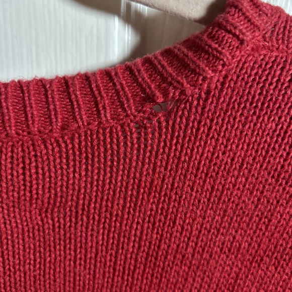 VTG Susan Bristol Red Fall Teacher Hand Embroidered Cardigan Sweater M - Picture 6 of 7